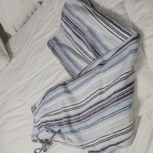 Blue stripeed Linen pants